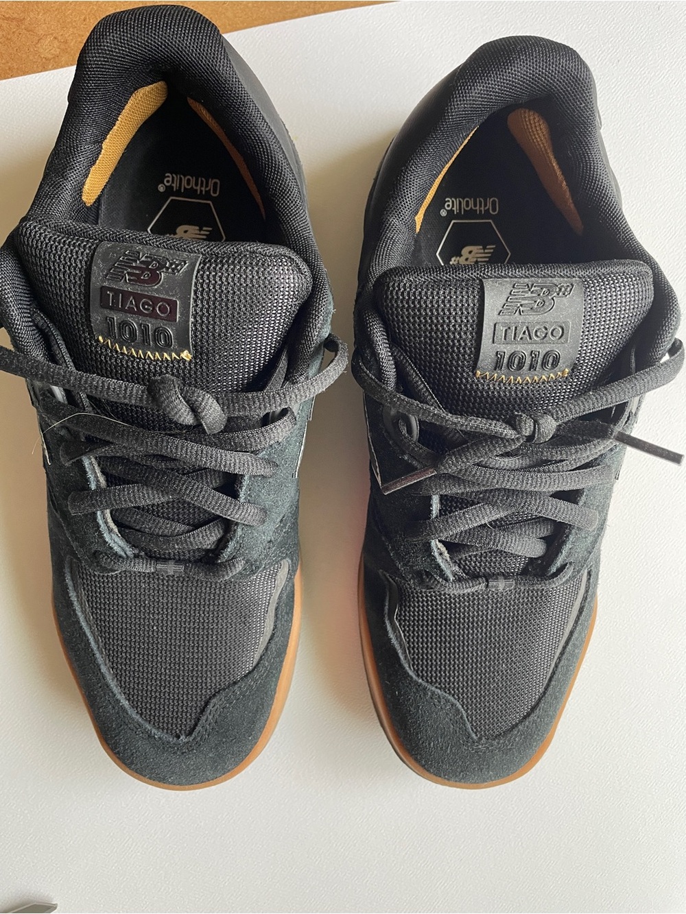New Balance Tiago 1010 Men's Black with Gum Trim Sneakers
